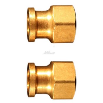 3/8 NPT x 1/4 NPT FEM HEX COUP