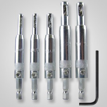 5PC SELF-CENTER HINGE BIT SET