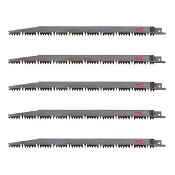 12" 5T SAWZALL BL PRUN BLD 5PK