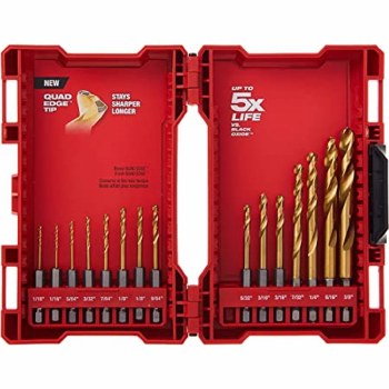 15PC RED HELIX™ Drill Bit Set