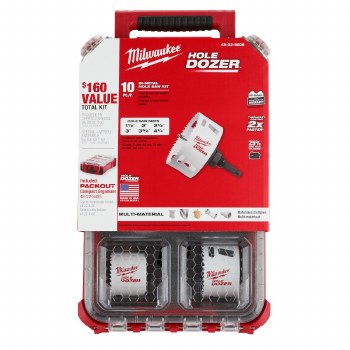 10pc BI-METAL HOLE SAW KIT