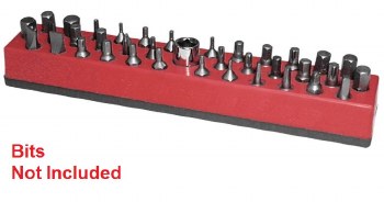 MAGNETIC 1/4 BIT HOLDER RED