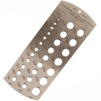 DRILL GAUGE 1/2-1" BY 64THS
