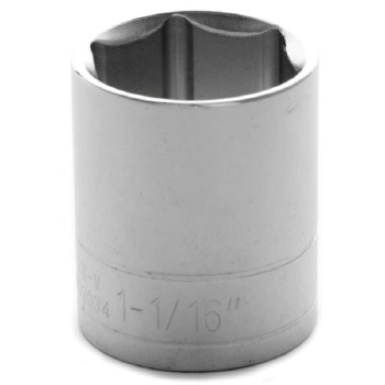 1"x1/2" DR SH CHR SKT 6PT