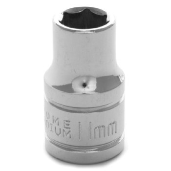 11MM x 1/2" DR SHALLOW CHROME SOCKET 6PT