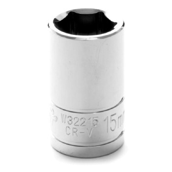 16mm x 1/2" DR SH CHR SKT 6PT