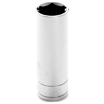 3/4" x 1/2" DR DEEP CHROME SOCKET 6PT