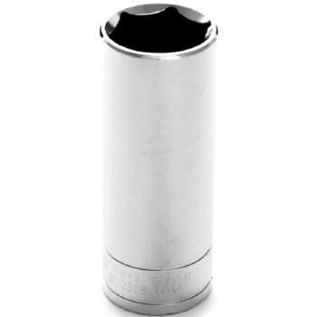 7/8" x  1/2" DR DEEP CHROME SOCKET 6PT