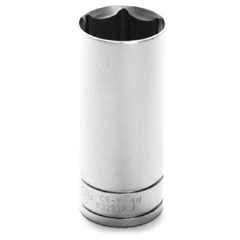 1" x 1/2" DR DEEP CHROME SOCKET 6PT