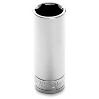 20MM x 1/2" DR DEEP CHROME SOCKET 6PT