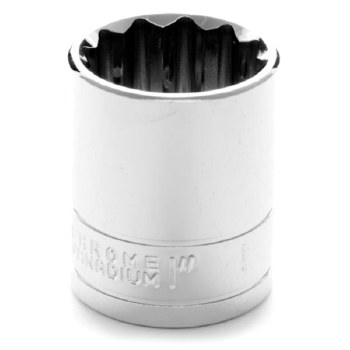 1" x 1/2" DR SHALLOW CHROME SOCKET 12PT