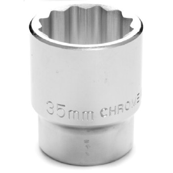 35MM x 3/4" DR SHALLOW CHROME SOCKET 12PT