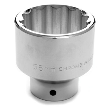 55MM x 3/4" DR SHALLOW CHROME SOCKET 12PT