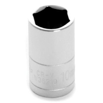 10MM x 1/4" DR SHALLOW CHROME SOCKET 6PT