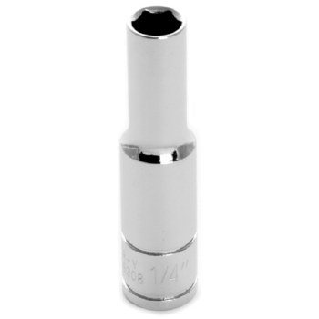 1/4" x 1/4" DR DEEP CHROME SOCKET 6PT