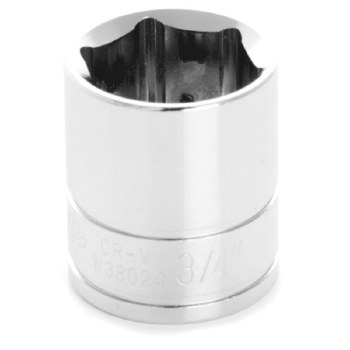 3/4" x 3/8" DR SHALLOW CHROME SOCKET 6PT