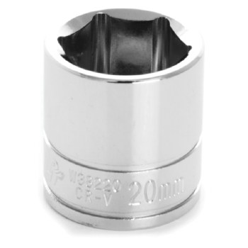 20MM x 3/8" DR SHALLOW CHROME SOCKET 6PT