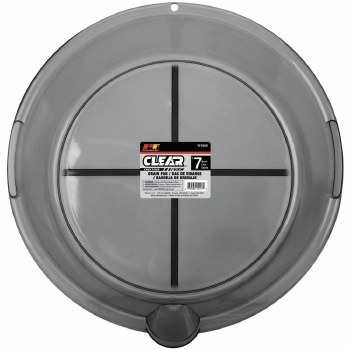 CLEAR 7QT PLASTIC DRAIN PAN