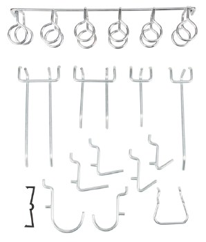 95pc Peg Hook Assortment
