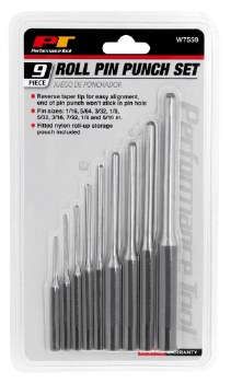 9PC ROLL  PIN PUNCH SET