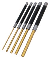 5PC BRASS PIN PUNCH SET