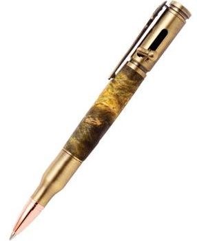 BOLT ACTION PEN ANTQ BRASS