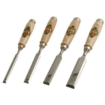 4 PC 2 CHERRY CHISEL SET