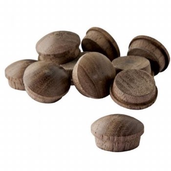 3/8" WALNUT BUTTON CAP PLUGS