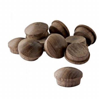 1/2" WALNUT BUTTON CAP PLUGS