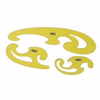 3PC FRENCH CURVE SET