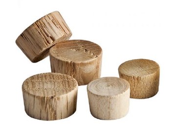 "3/8"" OAK PLUG W/FLAT TOP"