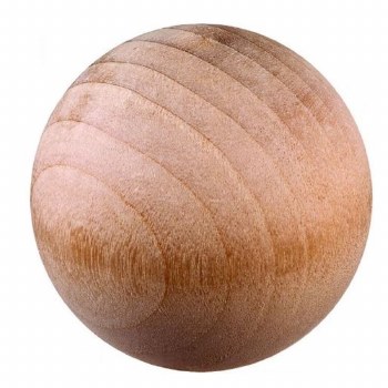 "2"" FULL ROUND WOOD BALL"