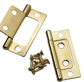"BRASS NO-MORTISE HINGE 2"""