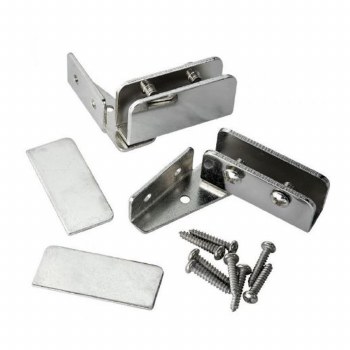 GLASS DOOR HINGE - CHROME