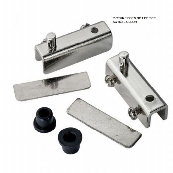 GLASS DOOR PIVOT HGE-BLK FIN