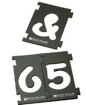 2-1/2" SIGN NUMBER TEMPLATES