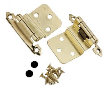 "HNG3/8"" INSET SURF MNT BRASS