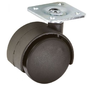 41MM CASTERS BLK PLATE  4/