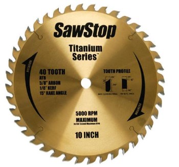10" 40T TITANIUM SERIES BLADE