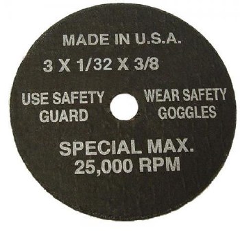 1/16 x 3" x 3/8" CUT-OFF WHEEL
