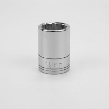 Socket Chrm 1/2Dr St 12PT 19MM
