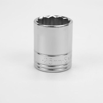 Socket Chrm 1/2Dr St 12PT 25MM