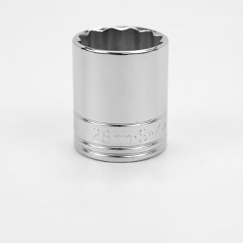 Socket Chrm 1/2Dr St 12PT 28MM