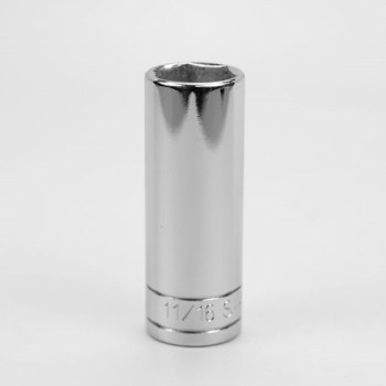 Socket Chrm 3/8Dr Dp 6PT 11/16
