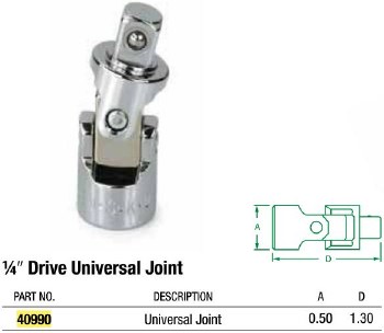 Universal Chrm 1/4Dr