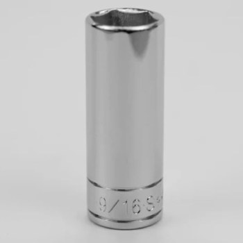Socket Chrm 1/4Dr Dp 6PT 9/16