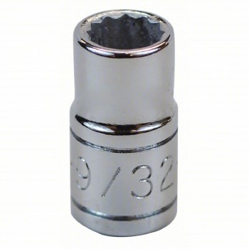 Socket Chrm 1/4Dr St 12PT 9/32