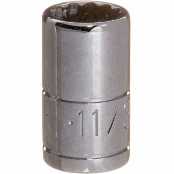Socket Chrm 1/4Dr St 12PT 11/32