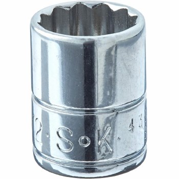 Socket Chrm 1/4Dr St 12PT 1/2