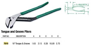 Plier Tongue/Groove 10